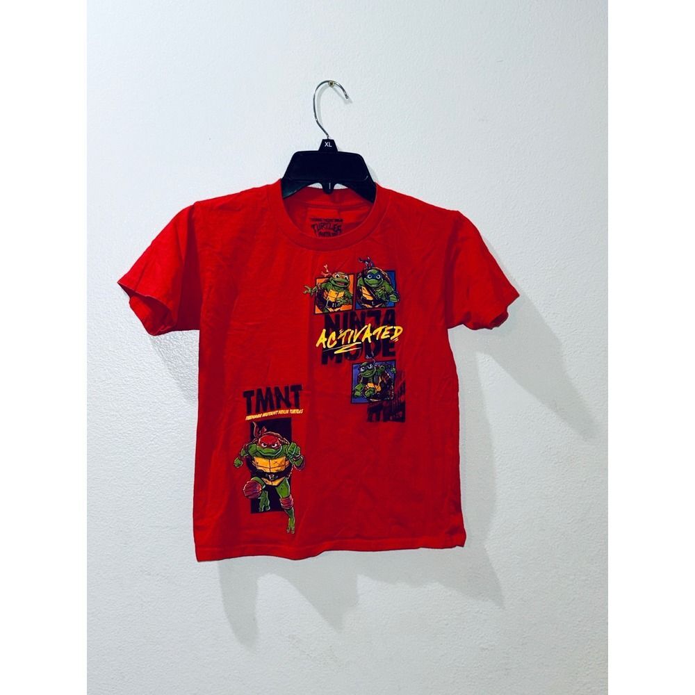 Teenage Mutant Ninja Turtles Boys T-Shirt Size S Red TMNT Nickelodeon NWOT